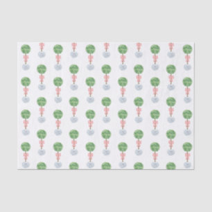 Papel De Seda Garota-Bebê Arco Rosa Tópico Traço Ginger Jar