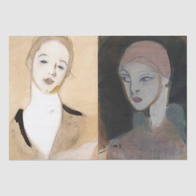Papel De Seda Garota da Ilha, Schjerfbeck (Frente )