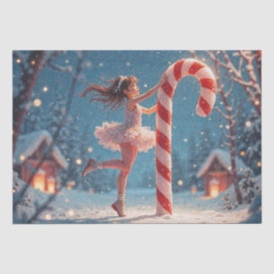 Papel De Seda Garota de Anime Bailarina & Canequinha de Natal
