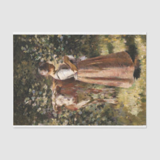 Papel De Seda Garota fazenda com Cena Romântica de Fábrica de Va