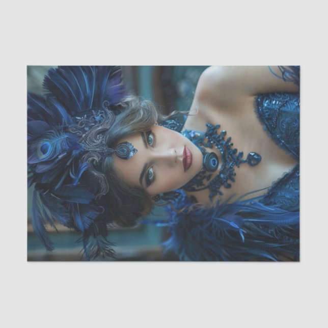 Papel De Seda Garota Flapper de 1920 (Frente )