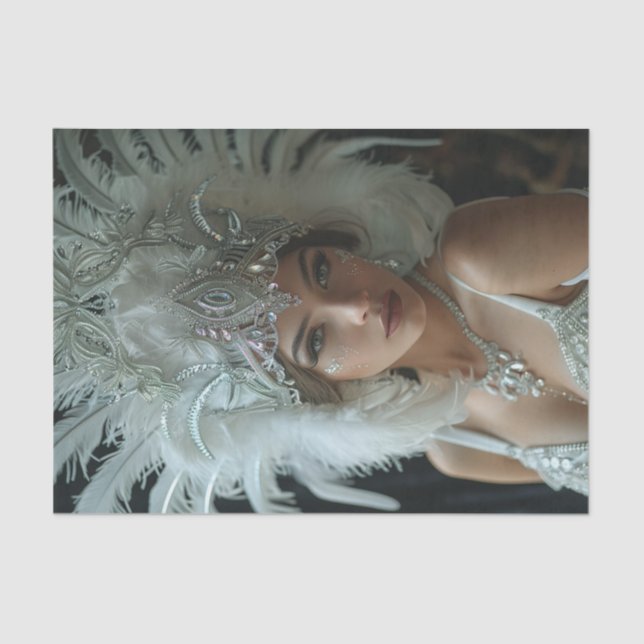 Papel De Seda Garota Flapper de 192029 (Frente )