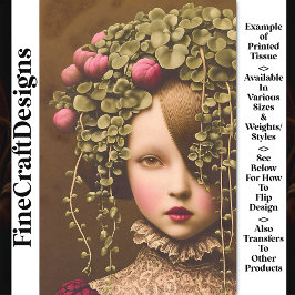 Papel De Seda Garota Vitoriana, Pink Bus Verdes Vine BF2 Decoupa