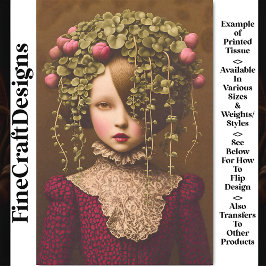 Papel De Seda Garota Vitoriana, Pink Bus Verdes Vinha BF1 Decoup