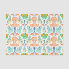 Papel De Seda Garotos Cutes Jurassic Dino Birthday Dinossaur