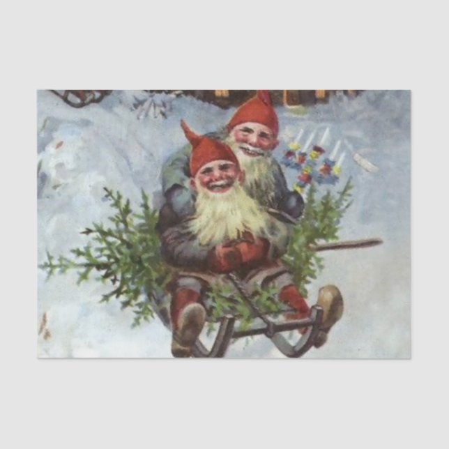 Papel De Seda "Gathering Pine Boughs", por Jenny Nystrom (Frente )