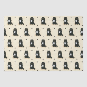 Papel De Seda Gatinho Preto para Casa Doce Abrigos de Emergência