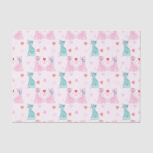 Papel De Seda Gatinhos de amor