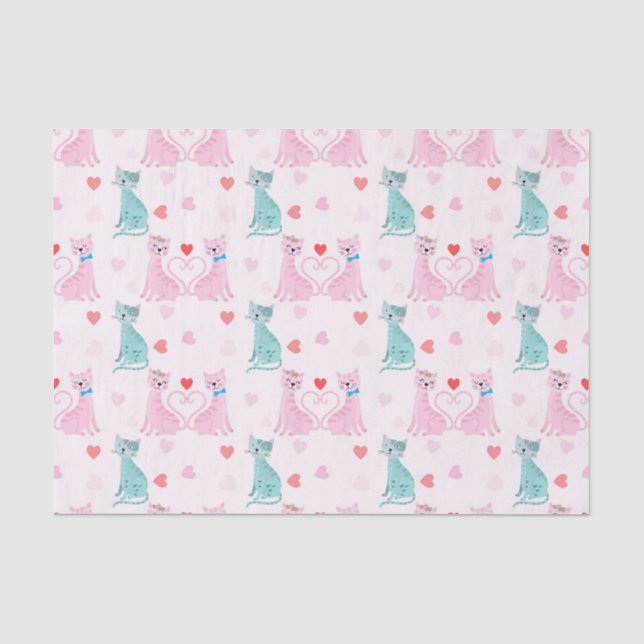 Papel De Seda Gatinhos de amor (Frente )