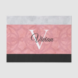 Papel De Seda Gatique Cor De Água, Rosa, E Cinzas, De Cor Rosa, 