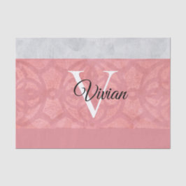 Papel De Seda Gatique Cor De Água, Rosa, E Cinzas, De Cor Rosa, 