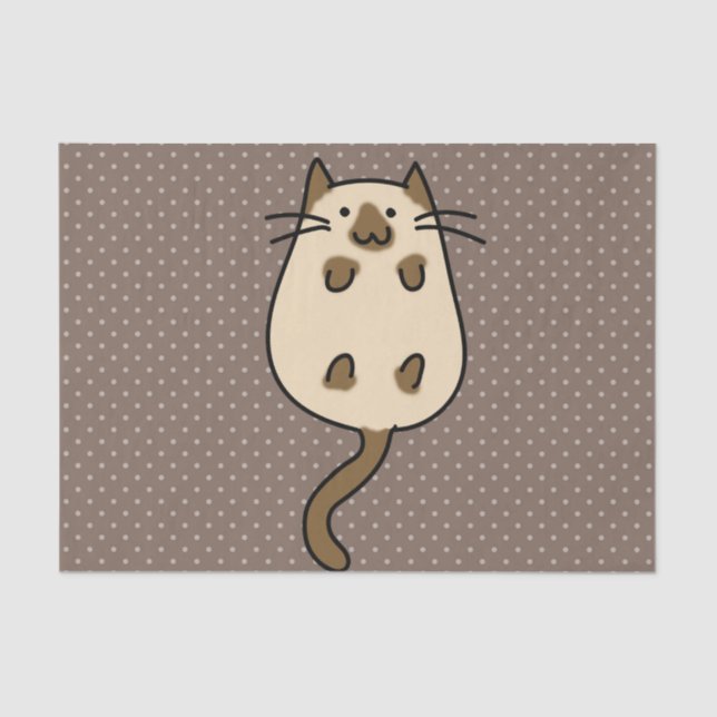 Papel De Seda Gato bonito (Frente )