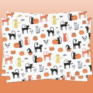 Papel De Seda Gato Bonito de Halloween Spooky