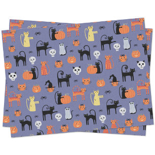 Papel De Seda Gato Bonito de Halloween Spooky