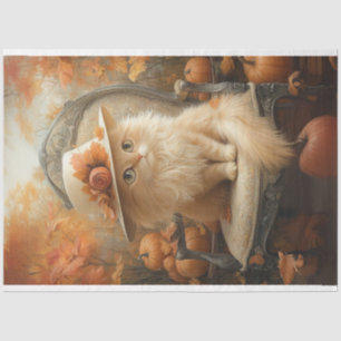 Papel De Seda Gato Colorido de Creme Sofisticado para Desligar V