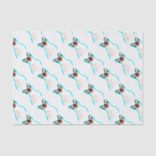 Papel De Seda Gato-d-água siamês