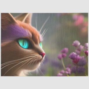 Papel De Seda Gato Gatinho Adorável, Olhos Turcos
