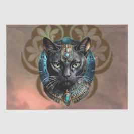 Papel De Seda Gato místico do Egito, preto como a noite
