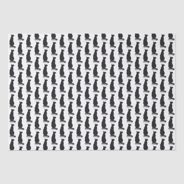 Papel De Seda Gato Negro (Frente )