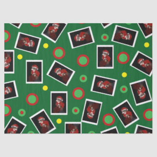 Papel De Seda Gato Santa Divertido Tabby Pet Maureen Girard noël
