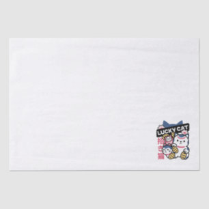 Papel De Seda Gato Sortudo Maneki Neko – Gato da Sorte Japonês