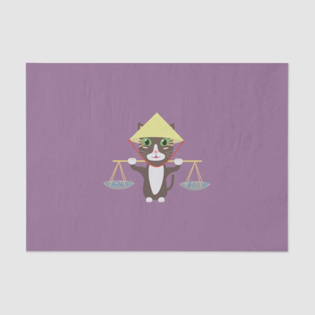 Papel De Seda gato vietnamita (Frente )