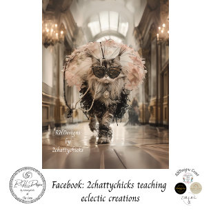 Papel De Seda Gato Whimsical de Descamação no Palácio das Pérola