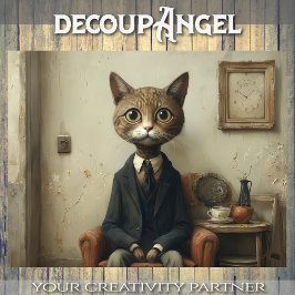 Papel De Seda Gato William Perplexo no Lounge - Desligamento -