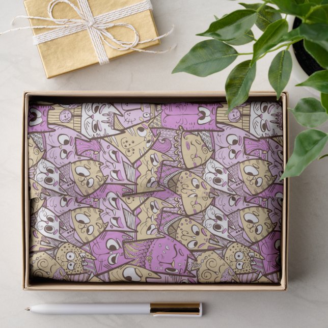 Papel De Seda Gatos Brincadinhos (Presente)