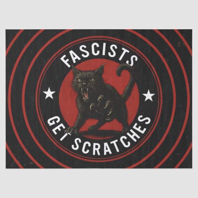 Papel De Seda Gatos Contra Fascistas (Frente )