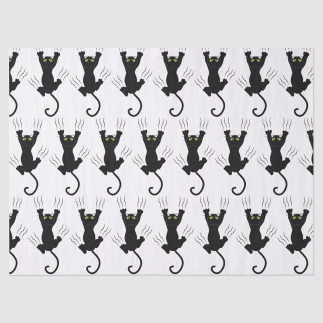 Papel De Seda Gatos Pretos (Frente )