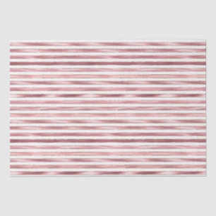 Papel De Seda Gelado Chic - Listras Brancas Rosa