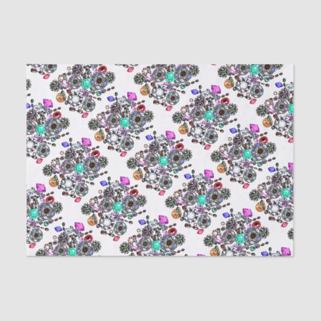 Papel De Seda "Gems e Joias" (Frente )