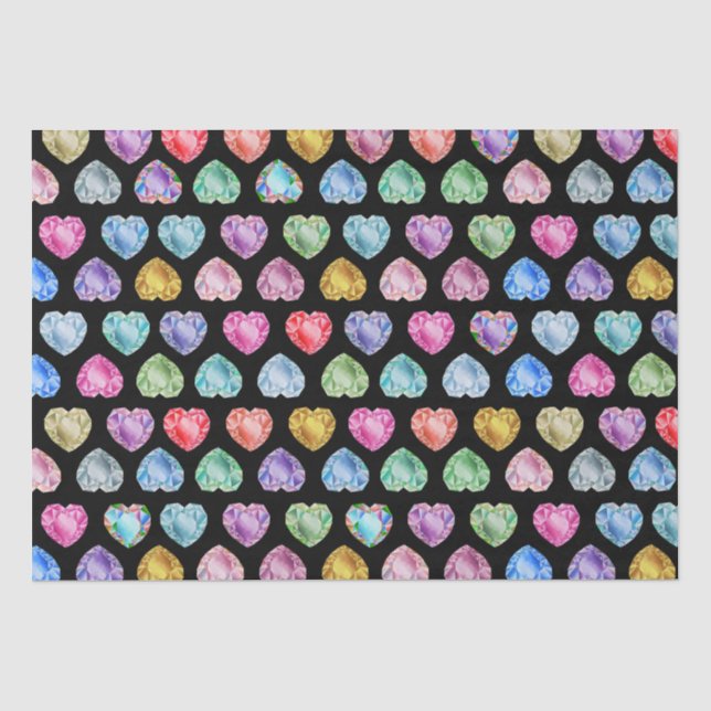 Papel De Seda Gemstone Colorful Divertimento Girly Gemstone Coca (Frente )