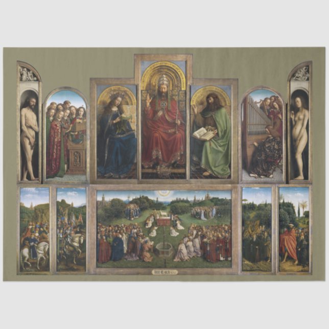Papel De Seda Gent Altarpaper, Van Eyck Brothers (Frente )