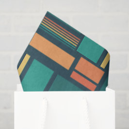 Papel De Seda Geométrico Moderno