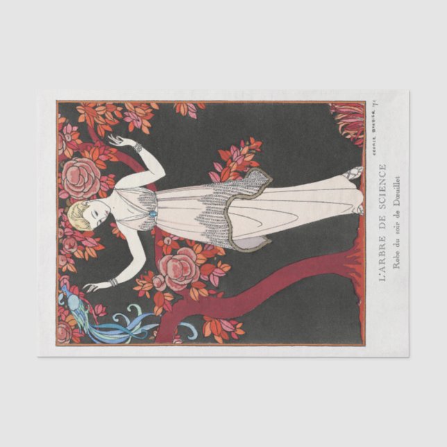 Papel De Seda George Barbier, Art Deco Tissue Paper (Frente )