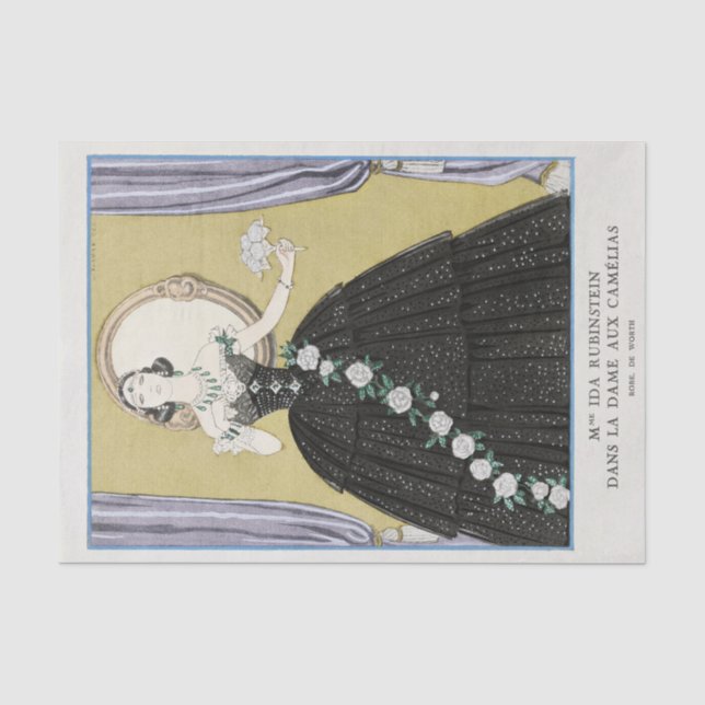 Papel De Seda George Barbier, Art Deco Tissue Paper (Frente )