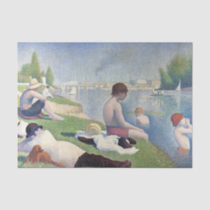 Papel De Seda Georges Seurat - Bathers no Asnieres