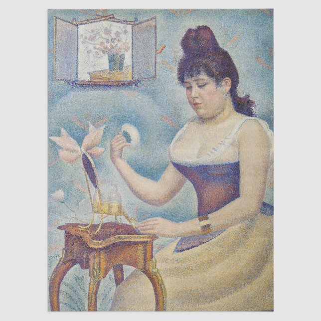 Papel De Seda Georges Seurat - Jovens mulheres se alimentando (Criador carregado)