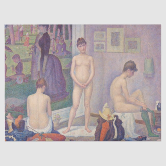 Papel De Seda Georges Seurat - Os Modelos (Frente )
