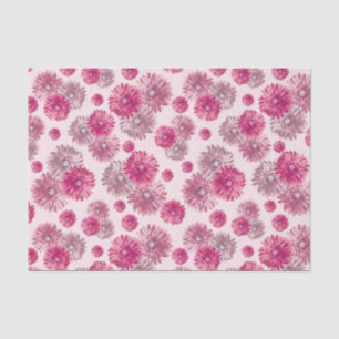 Papel De Seda Gerbera Daisies, cor-de-rosa
