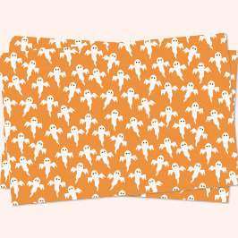 Papel De Seda Ghost Halloween Orange