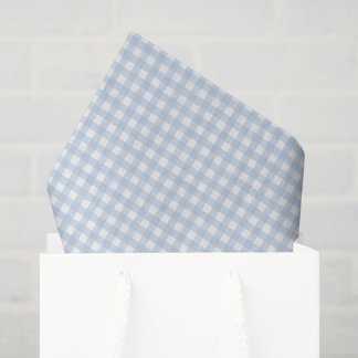Papel De Seda Ginga Azul e Branco