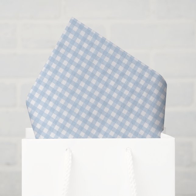 Papel De Seda Ginga Azul e Branco (Sacola de presentes)