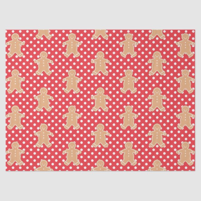 Papel De Seda Gingerbird Man Cookie (Frente )