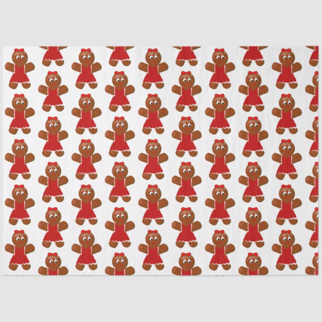 Papel De Seda Gingerpão de Natal bonito (Frente )