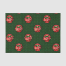 Papel De Seda Gingham Feliz Navidad