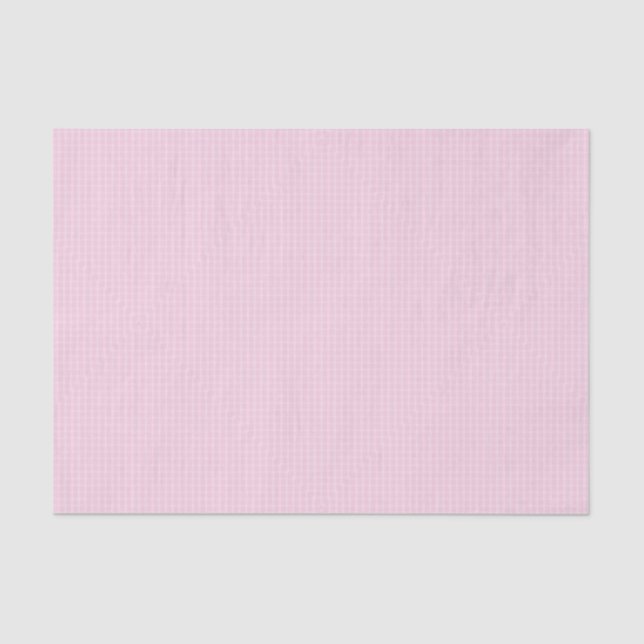 Papel De Seda Gingham Rosa (Frente )