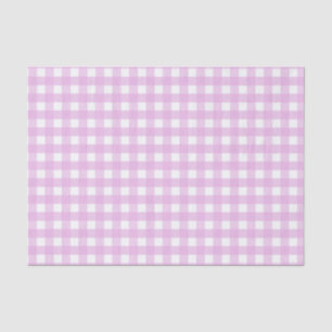 Papel De Seda Gingham rosa pálido